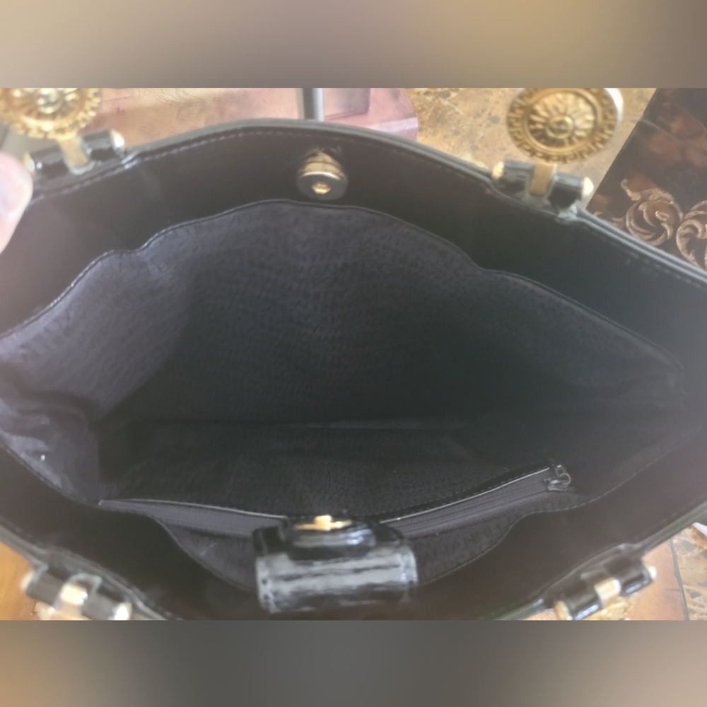 Versace Black Leather Tote Bag - Picture 8 of 12
